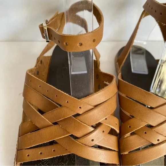 Free People Tan Strappy Sandals - Picture 7 of 11